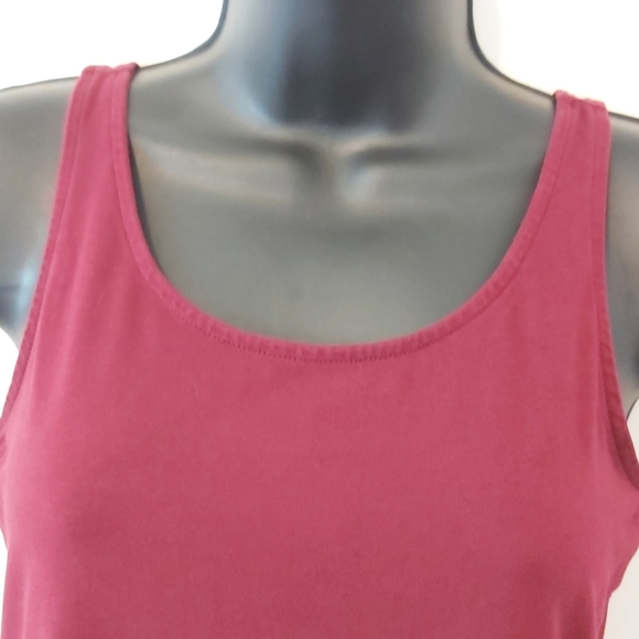 J. JILL | Women's Long Perfect Tank Top Maroon Size X-Small - Picture 2 of 7